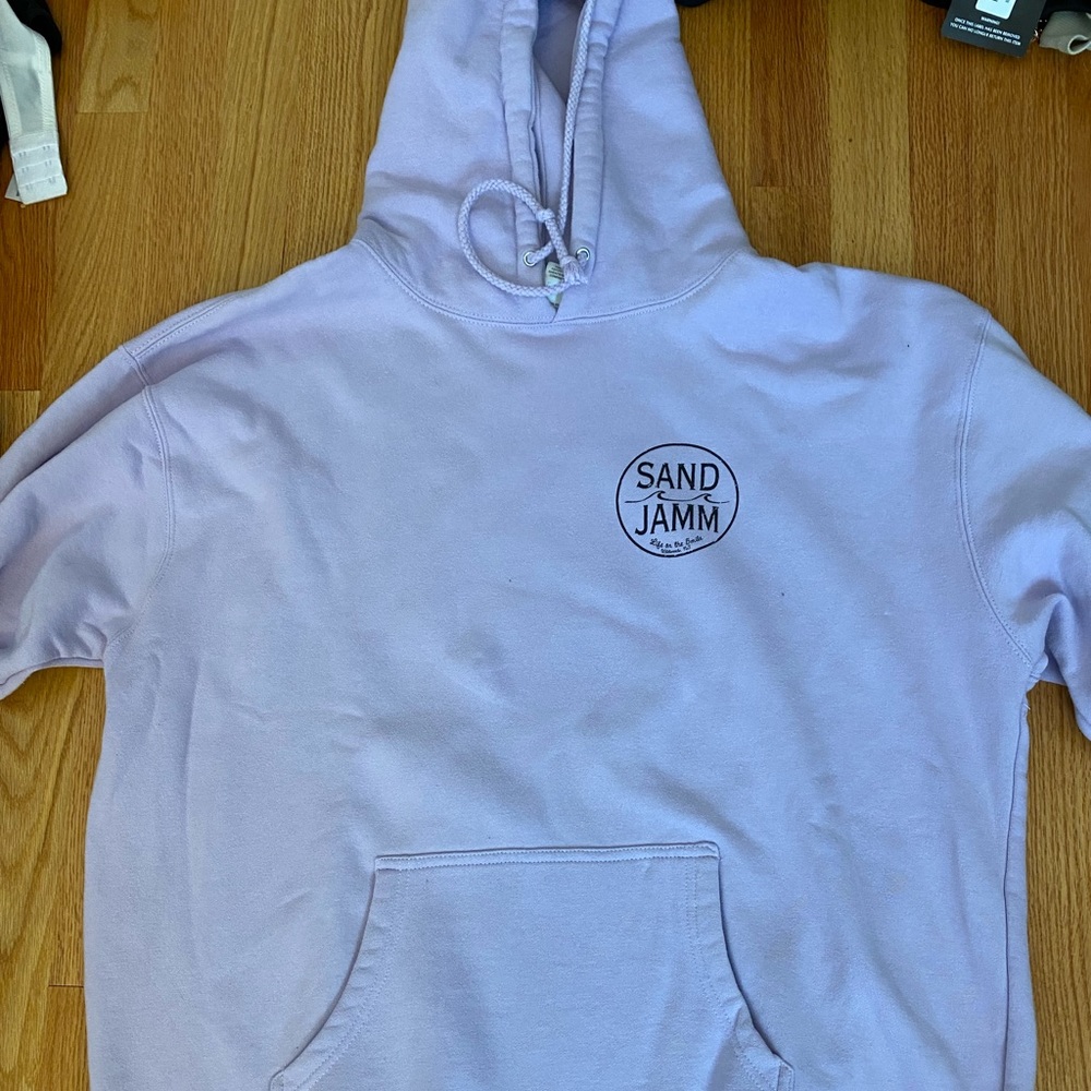 Sand Jamm oversized beach hoodie, lilac, size XL